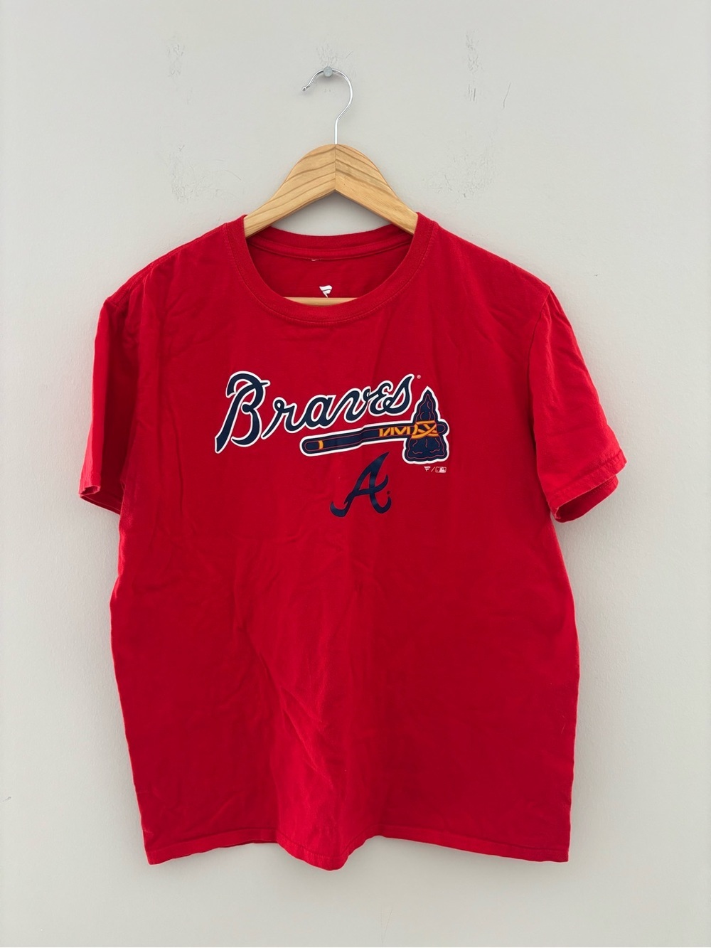 Fanatics Atlanta Braves Red Graphic T-Shirt Men's Large MLB Baseball